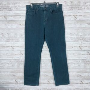Kenneth Cole Mens Jeans 34/30 Dark Blue 657
